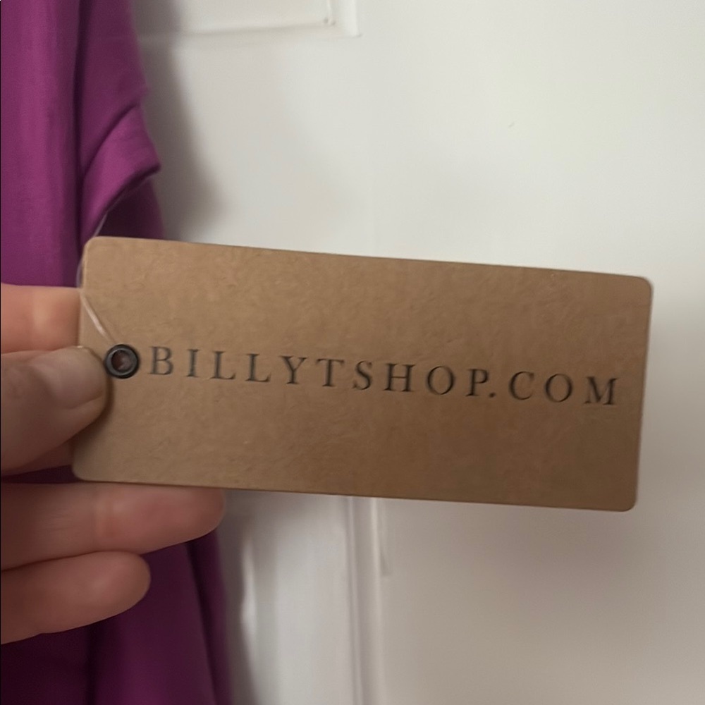 Billy T Women's Purple Button Down Shirt - Picture 2 of 6